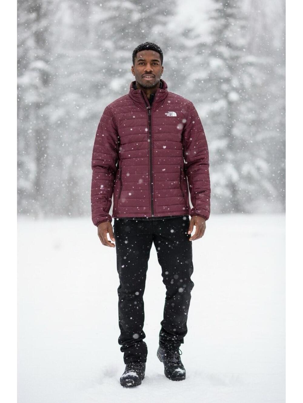 North Face Canyonlands Hybrid Puffer Jacket NWT Mens M Slim Fit Alpine Plum